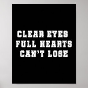 Póster Ojos claros, el corazón lleno no puede perder