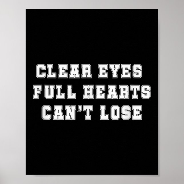 Póster Ojos claros, el corazón lleno no puede perder (Frente)