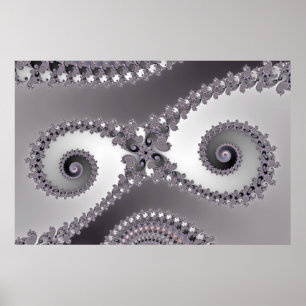 Póster Ojos de búho - Poster fractal