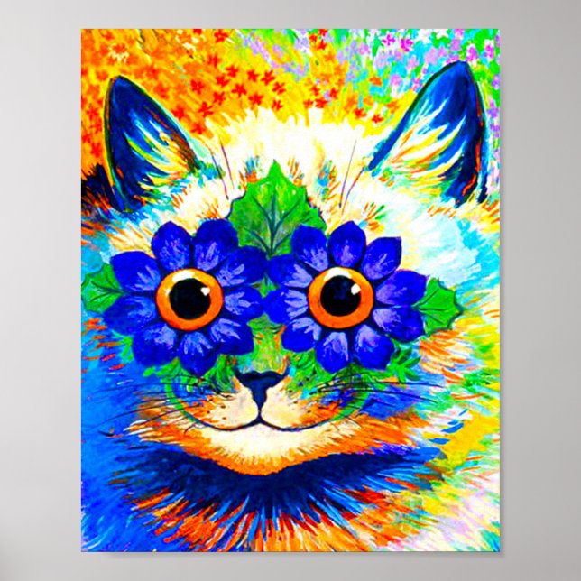 Póster Ojos de flor de gato (Frente)