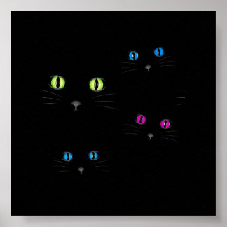 Póster Ojos de gato