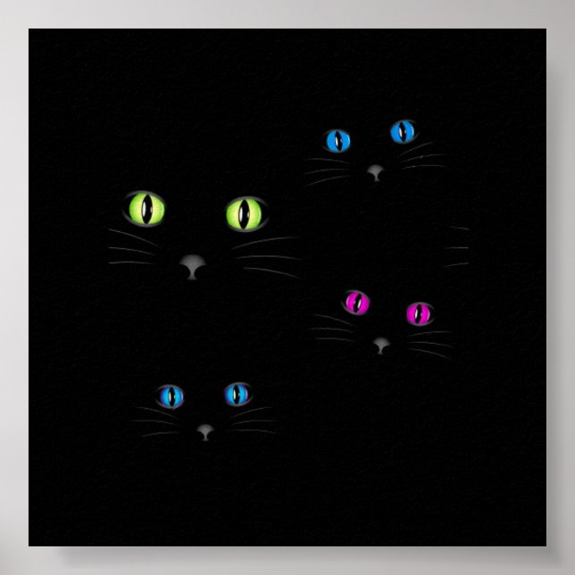 Póster Ojos de gato (Frente)