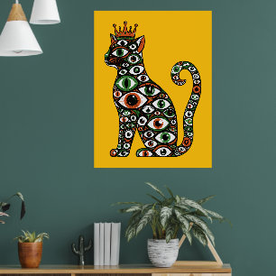 Póster Ojos de Gato Coronados