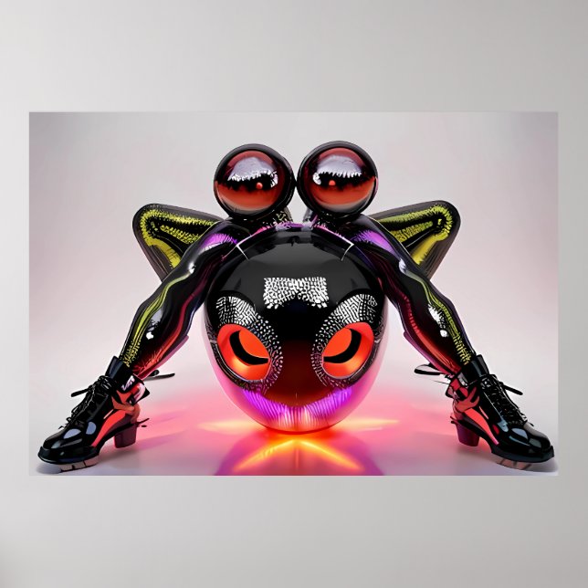 Póster Ojos de gato de altura mínima (Frente)