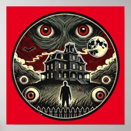 Póster Ojos de la mansión embrujada