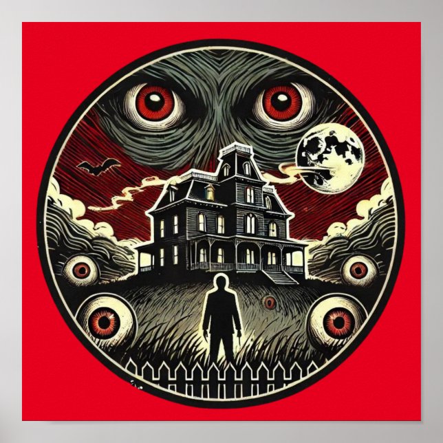 Póster Ojos de la mansión embrujada (Frente)