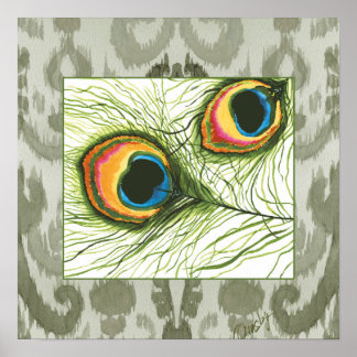 Póster Ojos de pavo real