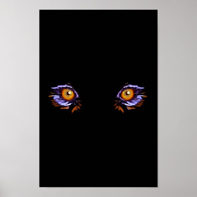 Póster Ojos de tigre (Frente)