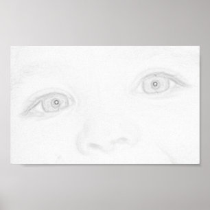 Póster Ojos de un niño