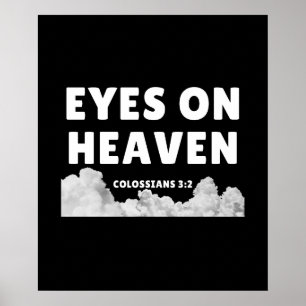Póster Ojos en el cielo - Colosanos 3:2