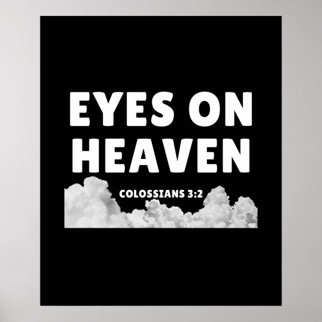 Póster Ojos en el cielo - Colosanos 3:2 (Frente)