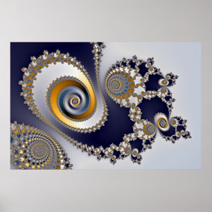 Póster Ojos en el cielo - Fractal
