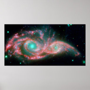 Póster Ojos en el cielo NGC 2207 NASA