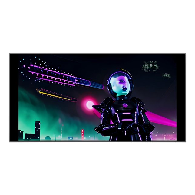 Póster Ojos en los cielos nocturnos (Anverso)