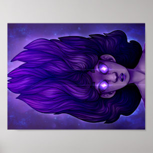 Póster ojos estrellados (poster)