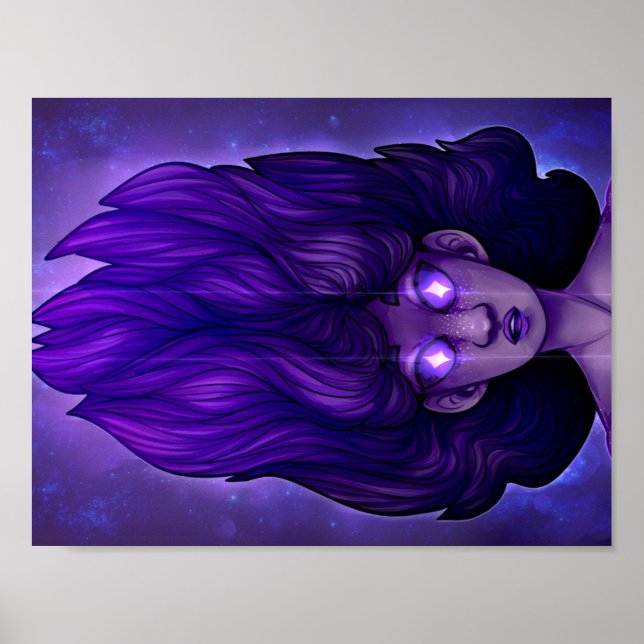 Póster ojos estrellados (poster) (Frente)