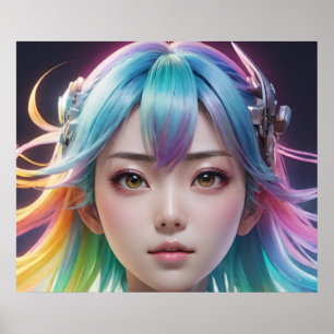 Póster Ojos grandes y llamativos