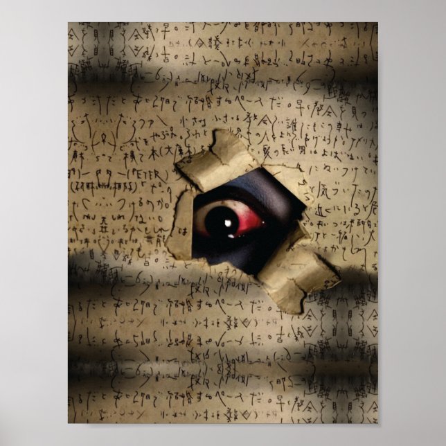 Póster Ojos Siniestros V02 (Frente)