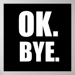 Póster Ok, adiós