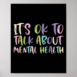 Póster Ok Para Hablar De Concienciación En Salud Mental R
