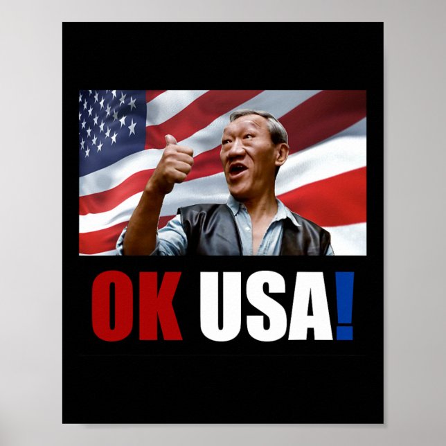 Póster Ok Usa! Bloodsport 80's Movie  (Frente)