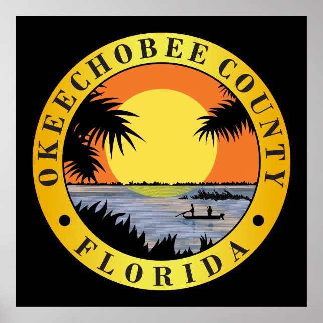Póster Okeechobee county seal (Frente)