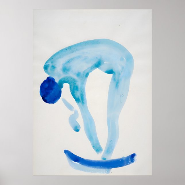 Póster O'Keeffe - Serie Azul - Resumen (Frente)