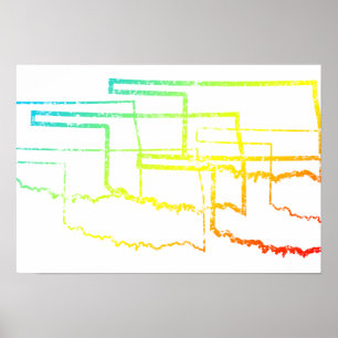 Póster oklahoma chill blur