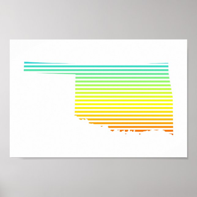 Póster oklahoma chill fade (Frente)