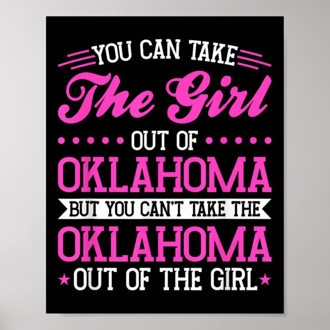 Póster Oklahoma Girl Can't Take Out The Oklahoma  (Frente)