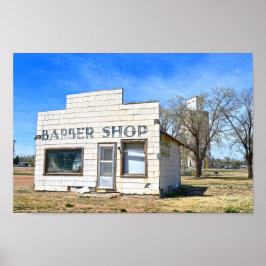 Póster Oklahoma Panhandle Barber Shop