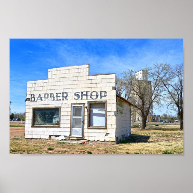 Póster Oklahoma Panhandle Barber Shop (Frente)
