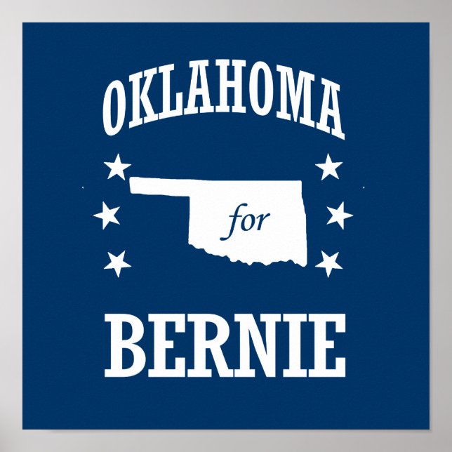 PÓSTER OKLAHOMA PARA BERNIE SANDERS (Frente)