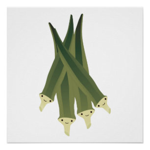 Póster Okra Bonita