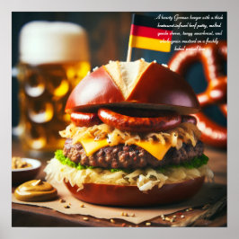 Póster Oktoberfest Burger Feast