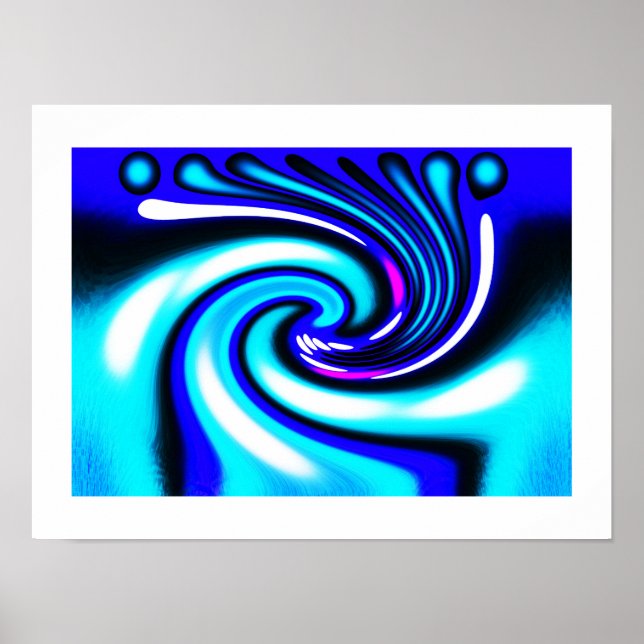 Póster Ola azul (Frente)