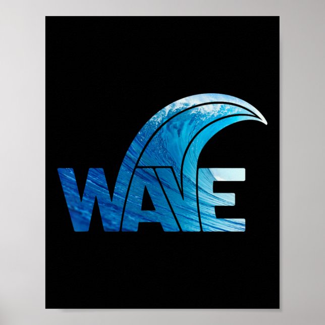 Póster Ola Azul Vota Presidente democrático 2020 Resista  (Frente)