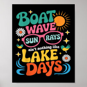 Póster Ola de Barco Rayos de Sol No hay nada como los día