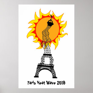 Póster Ola de calor de París 2019