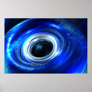 Póster Ola de fotones azules