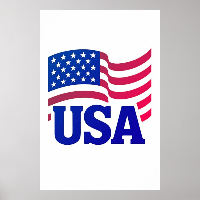 Póster Ola de Unidad de Estados Unidos (Frente)