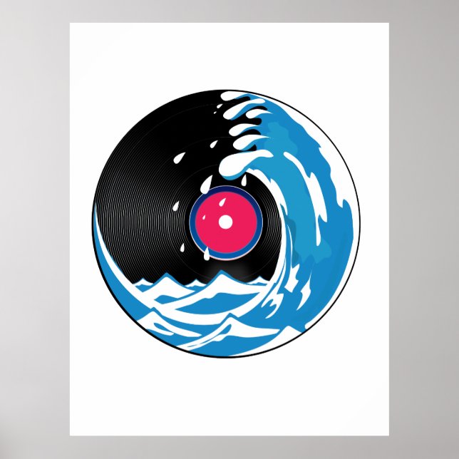 Póster Ola de vinilo (Frente)