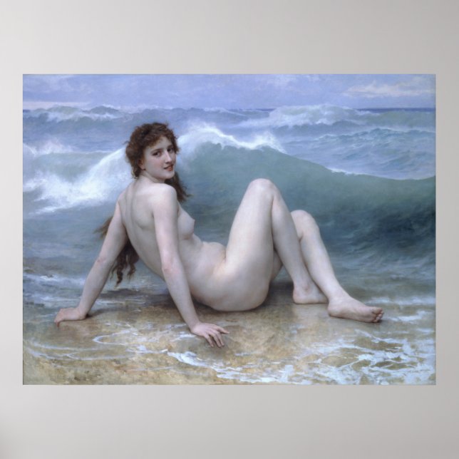 Póster Ola de William-Adolphe Bouguereau (Frente)