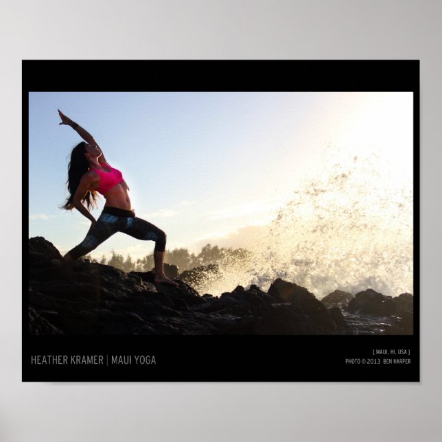 Póster Ola de yoga (Frente)