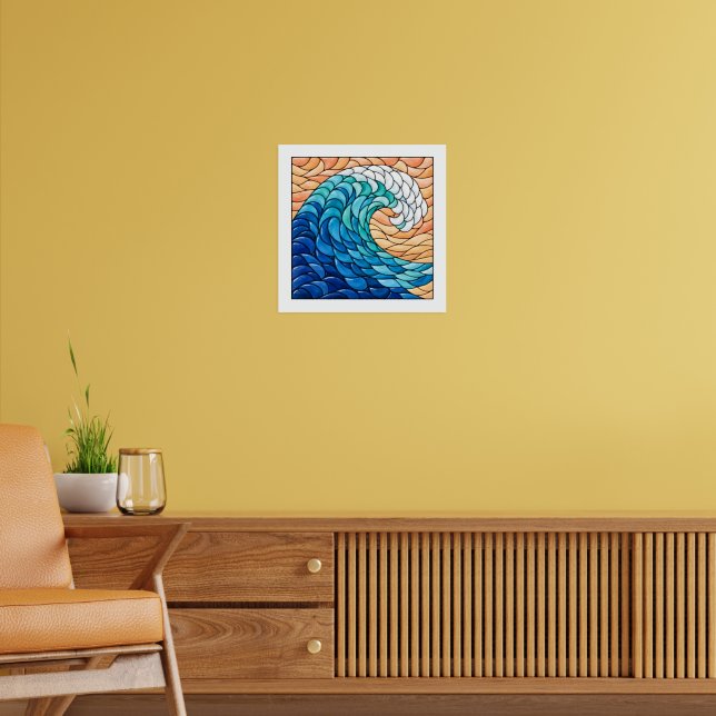 Póster Ola enroscada (Salón 2)