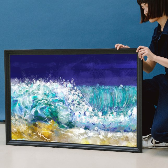 Póster Olas a orillas del mar (Subido por el creador)