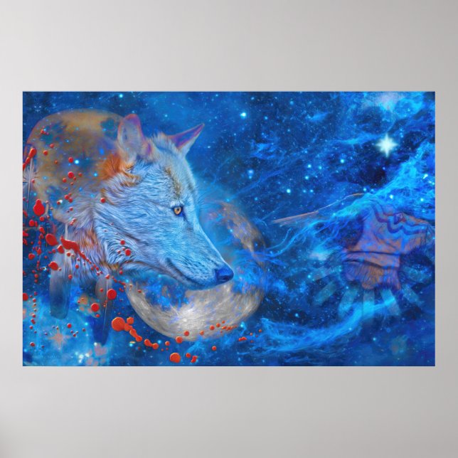 PÓSTER OLAS DE ALFA GRAY WOLF (Frente)