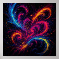 ¡Olas de dopamina abstractas radiantes en movimien