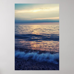 Póster Olas de mar relajantes