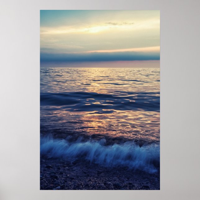 Póster Olas de mar relajantes (Frente)